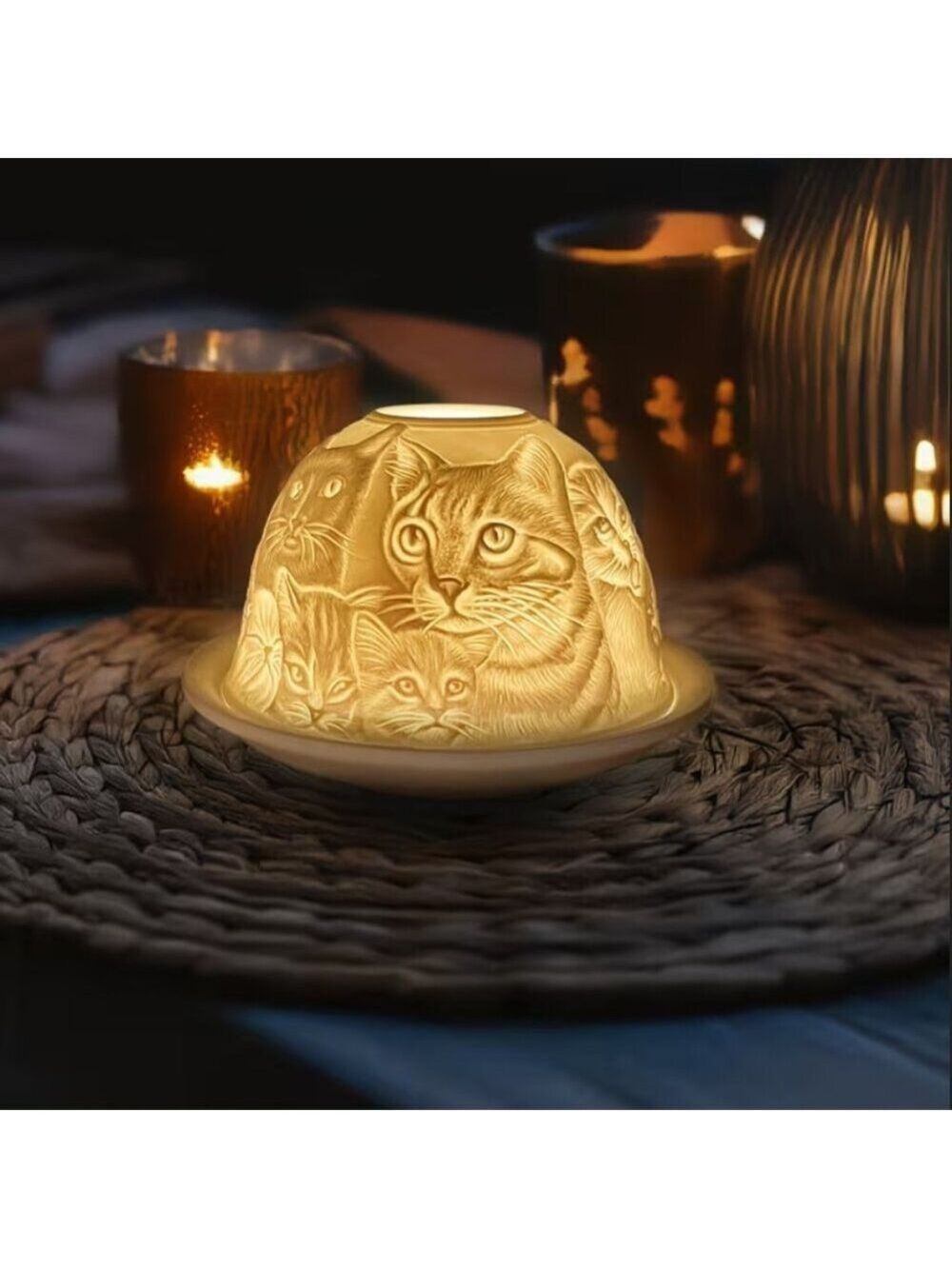cats and Kittens Fairy Lamp Lithophane